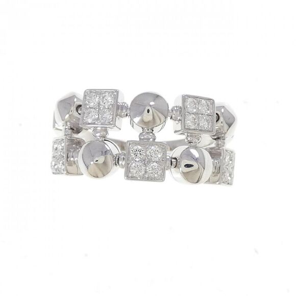 BVLGARI Lucia 750 White Gold Diamond Ring Size 15